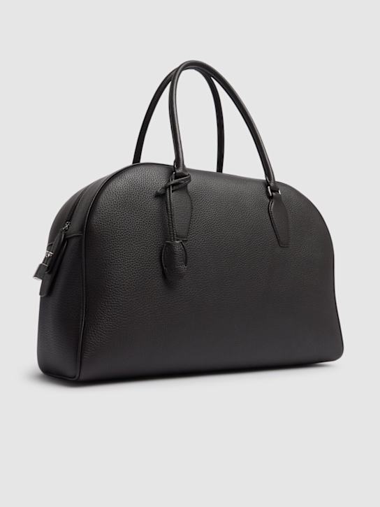 The Row: 15.75 India matte grained leather bag - Wood Brown - women_2 | Luisa Via Roma