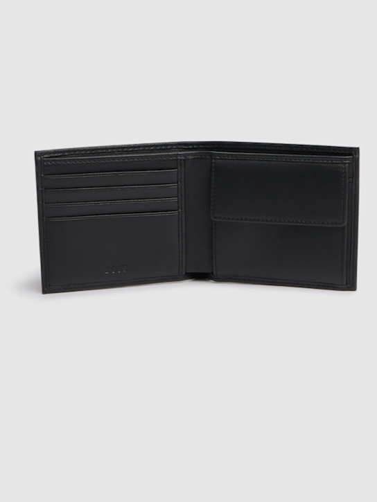 Boss: Randy leather bifold wallet - men_1 | Luisa Via Roma