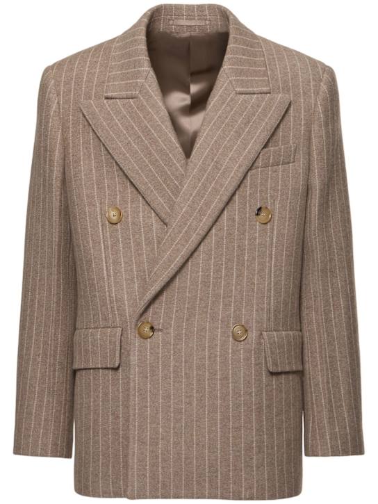 Burberry: Blazer mit spitzem Revers - men_0 | Luisa Via Roma