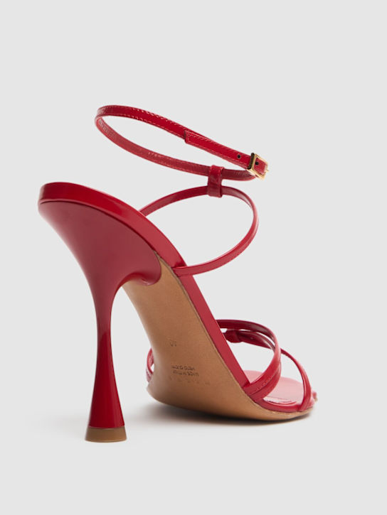 Marni: 105mm Leather sandals - Crimson - women_4 | Luisa Via Roma