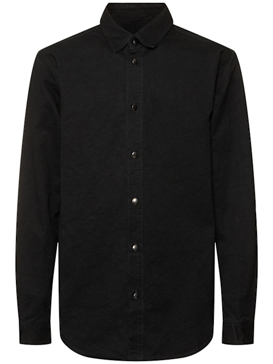 Ann Demeulemeester: Barnard washed cotton jacket - Black - men_0 | Luisa Via Roma