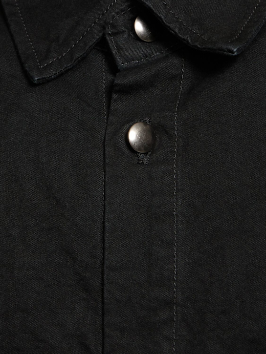 Ann Demeulemeester: Barnard washed cotton jacket - Black - men_4 | Luisa Via Roma