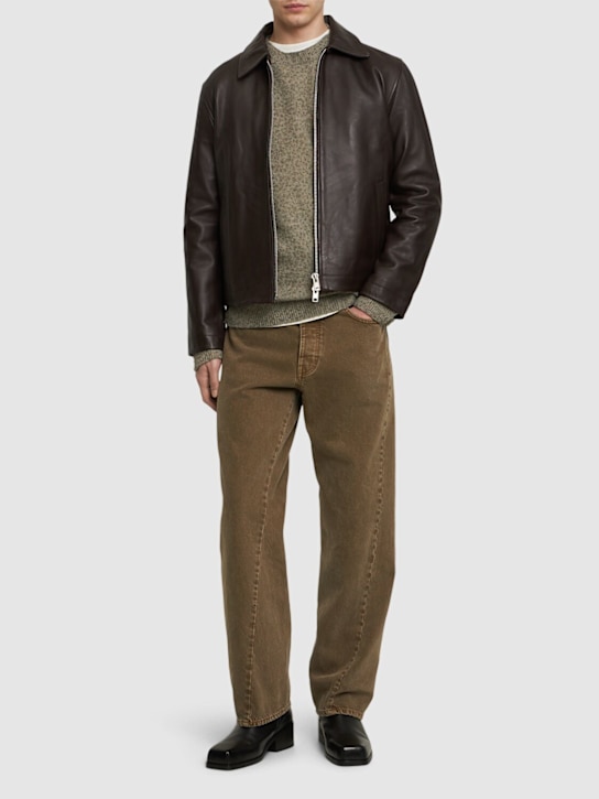 SUNFLOWER: Wide twisted jeans - Vintage Khaki - men_1 | Luisa Via Roma