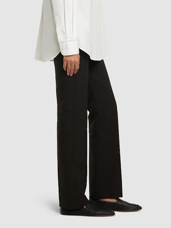 The Row: 10mm Awar leather loafers - Black - women_1 | Luisa Via Roma