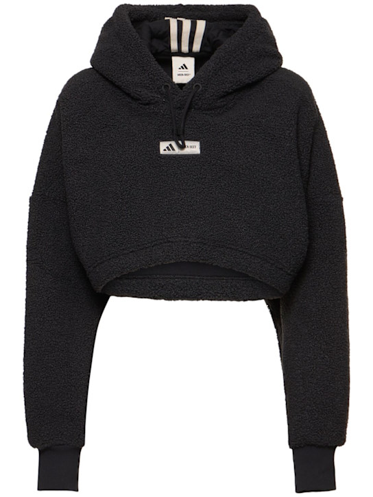 adidas Originals: Moon Boot クロップドフーディー - women_0 | Luisa Via Roma