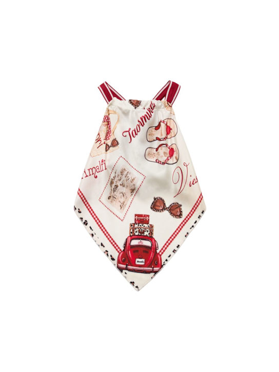 Monnalisa: Top in raso stampato - kids-girls_0 | Luisa Via Roma