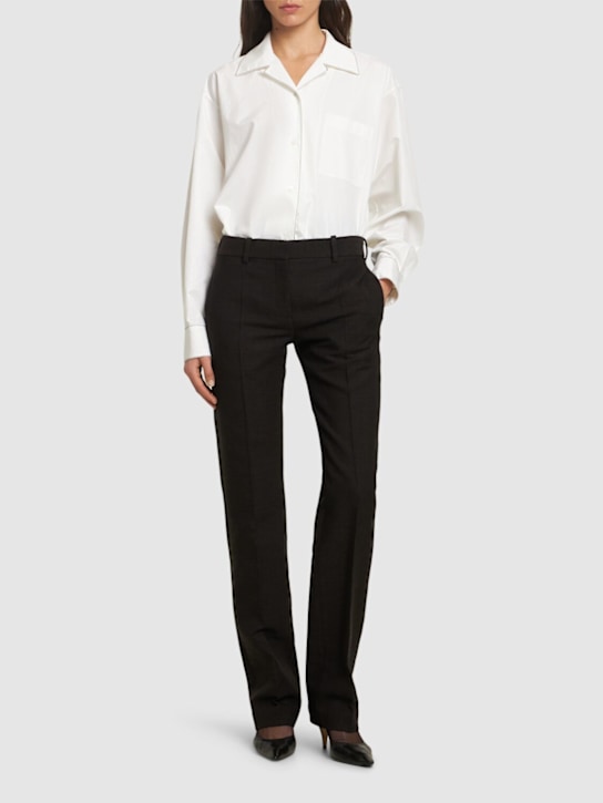 The Row: Ashlin cotton poplin shirt - women_1 | Luisa Via Roma