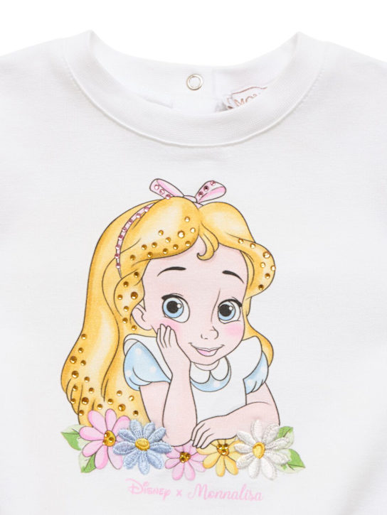 Monnalisa: Printed crewneck sweatshirt - kids-girls_1 | Luisa Via Roma