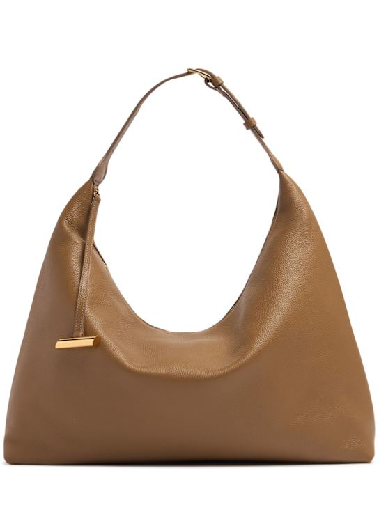 Liffner: Pillow Hobo grain leather shoulder bag - women_0 | Luisa Via Roma