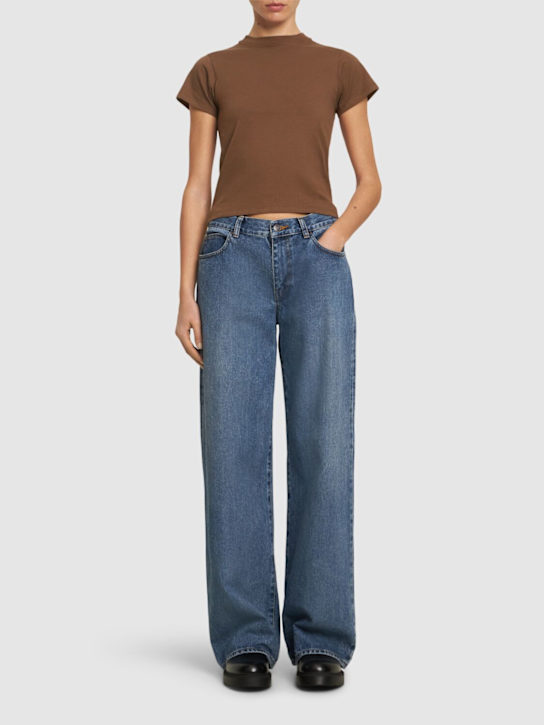 The Row: Eglitta low rise boyfriend jeans - Blue - women_1 | Luisa Via Roma