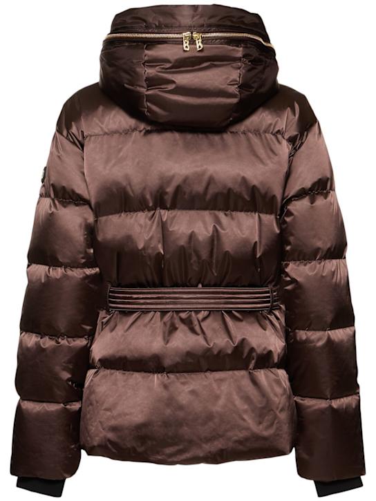 Bogner: Selma 2 layer functional down jacket - Black Coffee - women_3 | Luisa Via Roma