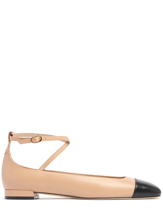 Stuart Weitzman: 10mm Eden leather flats - women_0 | Luisa Via Roma