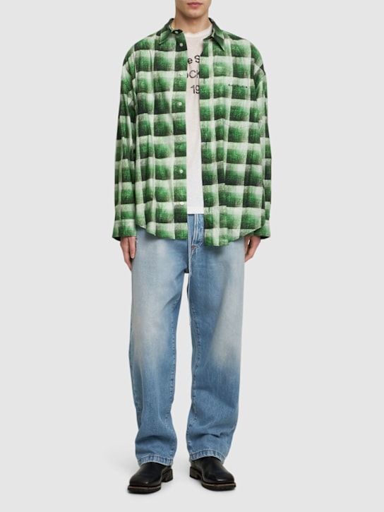 Acne Studios: 1991 TOJ denim wide jeans - Light Blue - men_1 | Luisa Via Roma