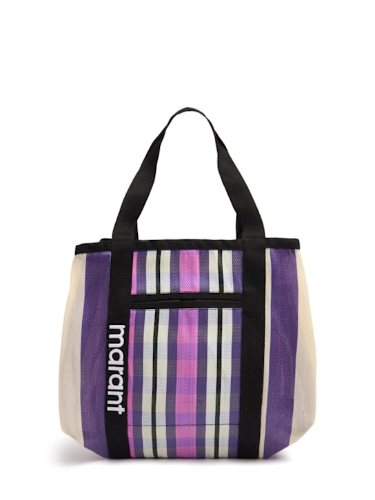 Isabel Marant: Borsa shopping Darwen in nylon - Viola - women_0 | Luisa Via Roma