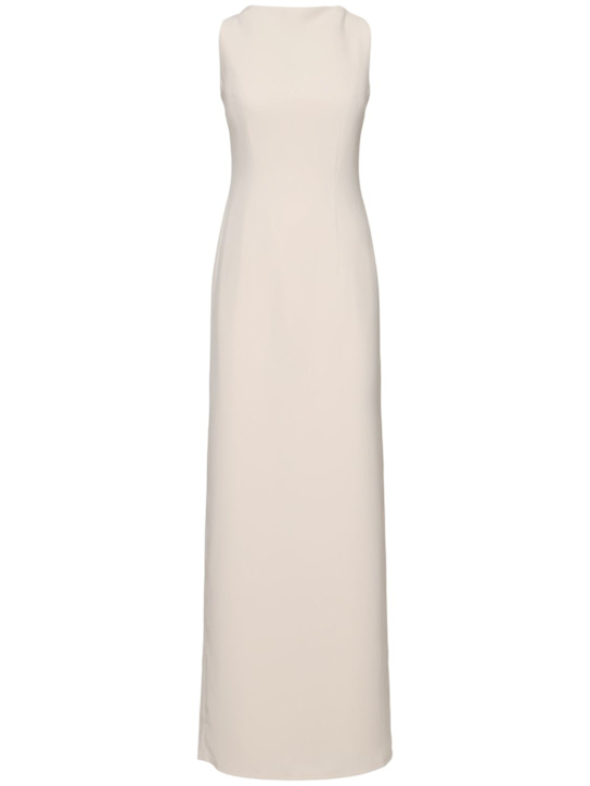 Hebe crepe open back gown - Thumbnail 1