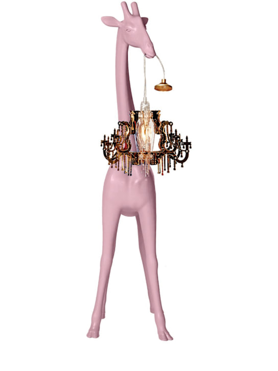 Qeeboo: XS Giraffe In Love table lamp - Pink - ecraft_1 | Luisa Via Roma