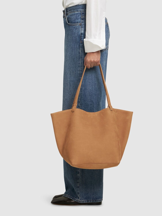 The Row: Park three nubuk leather tote bag - Hazel - women_1 | Luisa Via Roma