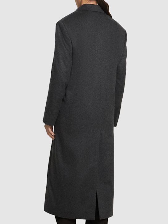 The Row: Harisi long cashmere coat - Grey - women_2 | Luisa Via Roma