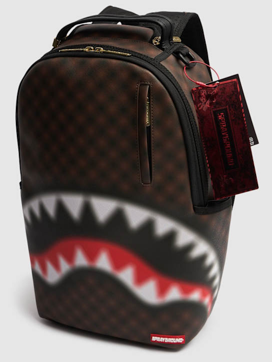 SPRAYGROUND: Shark print blur canvas backpack - kids-boys_1 | Luisa Via Roma