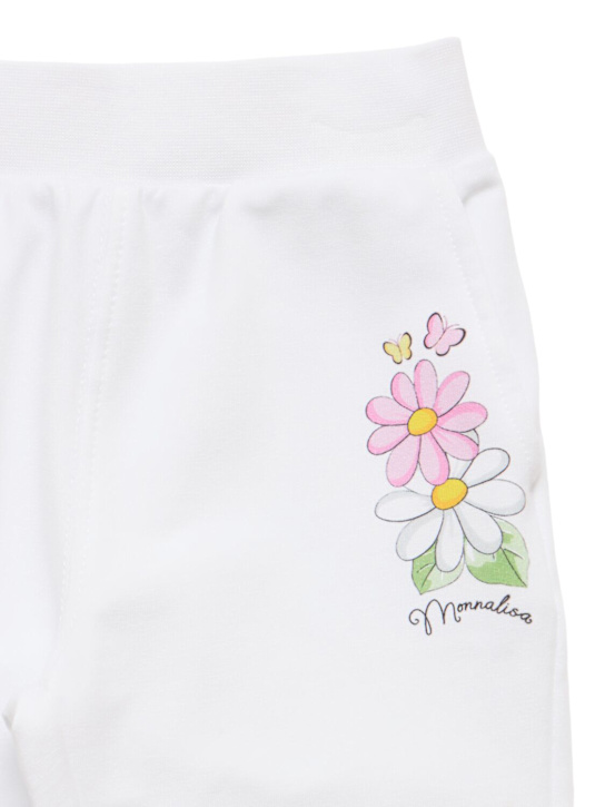 Monnalisa: スウェットパンツ - ホワイト - kids-girls_1 | Luisa Via Roma