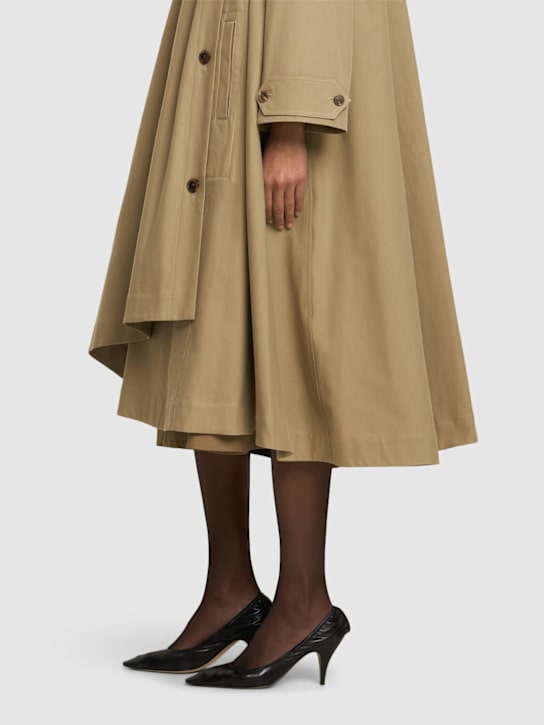 The Row: 70毫米Liisa皮革高跟鞋 - 黑色 - women_1 | Luisa Via Roma