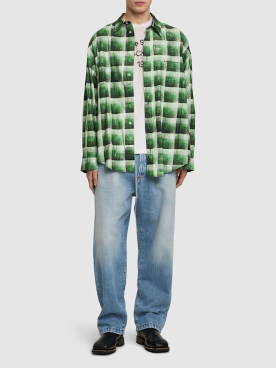 Acne Studios: Setar printed flannel shirt - men_1 | Luisa Via Roma
