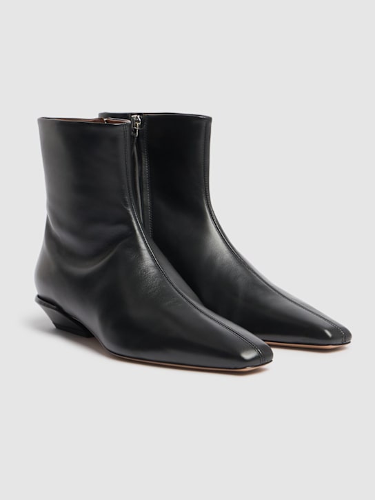 Paris Texas: 25mm Bettina leather booties - Black - women_2 | Luisa Via Roma