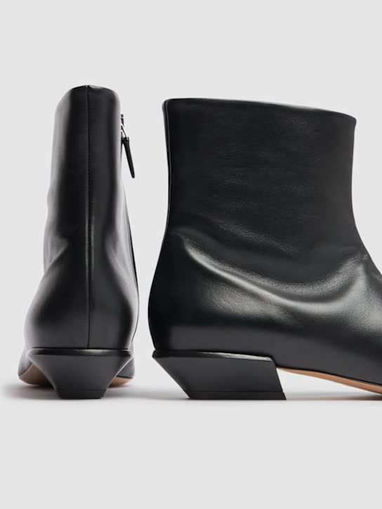 Paris Texas: 25mm Bettina leather booties - Black - women_3 | Luisa Via Roma