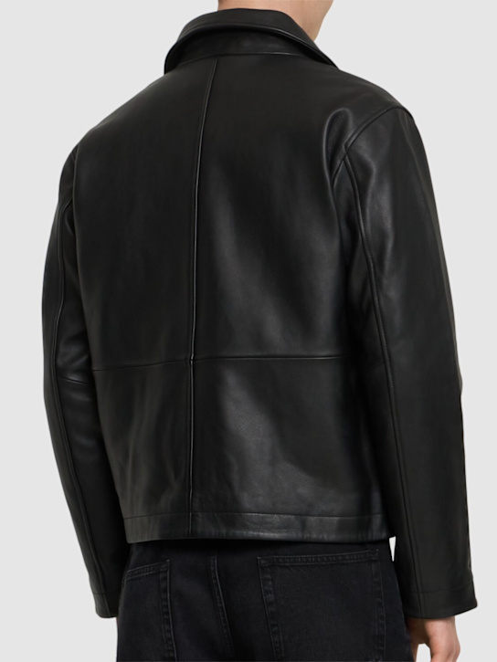 SUNFLOWER: Short leather jacket - men_2 | Luisa Via Roma