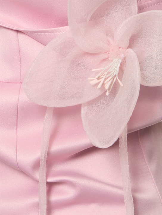Rotate: Ana flower satin mini dress - Pink - women_4 | Luisa Via Roma