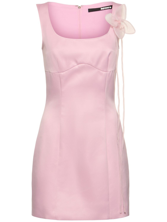 Rotate: Ana flower satin mini dress - Pink - women_0 | Luisa Via Roma