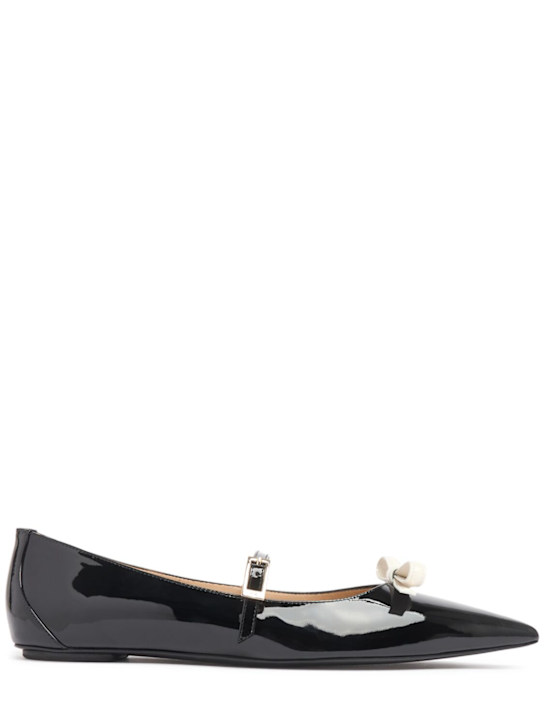 Stuart Weitzman: 10mm Felicity patent leather flats - women_0 | Luisa Via Roma