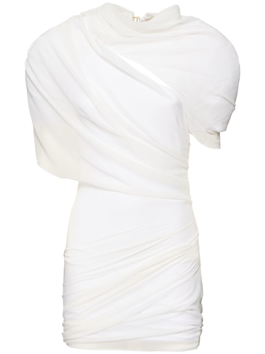 La Robe Castagna draped satin dress - Thumbnail 1