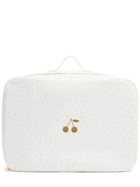 Bonpoint: Large printed coated cotton suitcase - kids-boys_0 | Luisa Via Roma