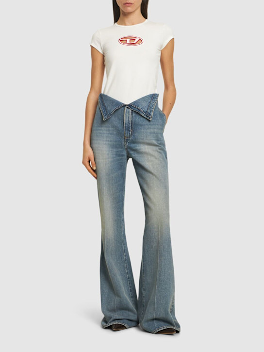 Diesel: T-Angie logo t-shirt - women_1 | Luisa Via Roma