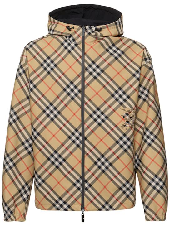 Burberry: MW Check reversible jacket - men_0 | Luisa Via Roma