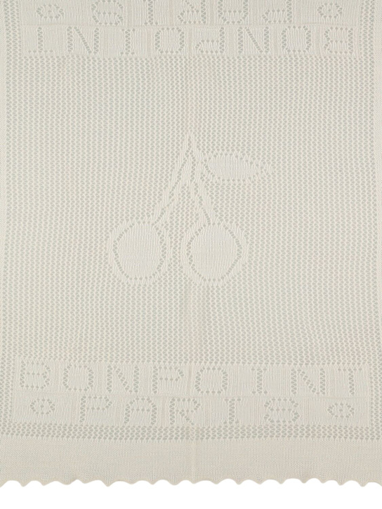 Bonpoint: Knitted cotton blend blanket - kids-boys_1 | Luisa Via Roma