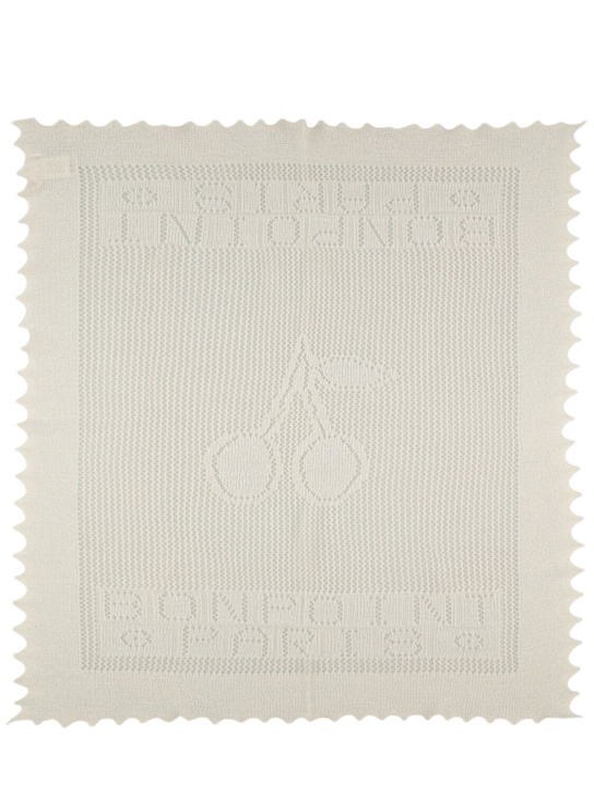 Bonpoint: Knitted cotton blend blanket - kids-boys_0 | Luisa Via Roma