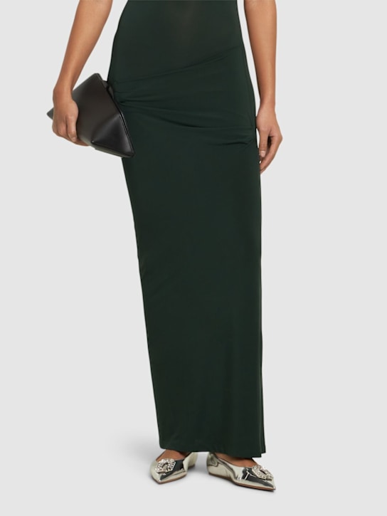 Amina Muaddi: 5mm Camelia mirror leather ballerinas - women_1 | Luisa Via Roma