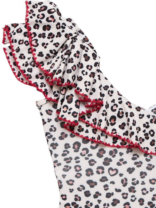 Monnalisa: Costume intero stampato / ruches - Multicolore - kids-girls_1 | Luisa Via Roma