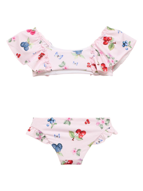 Monnalisa: Set bikini stampato - Rosa Chiaro - kids-girls_2 | Luisa Via Roma