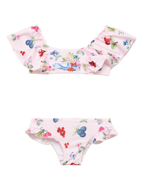 Monnalisa: Set bikini stampato - Rosa Chiaro - kids-girls_0 | Luisa Via Roma