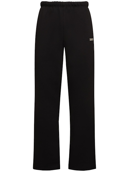 SOTF: Cotton blend sweatpants - Black - men_0 | Luisa Via Roma
