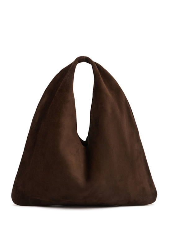 The Row: Petit sac porté épaule en daim Bindle - women_0 | Luisa Via Roma