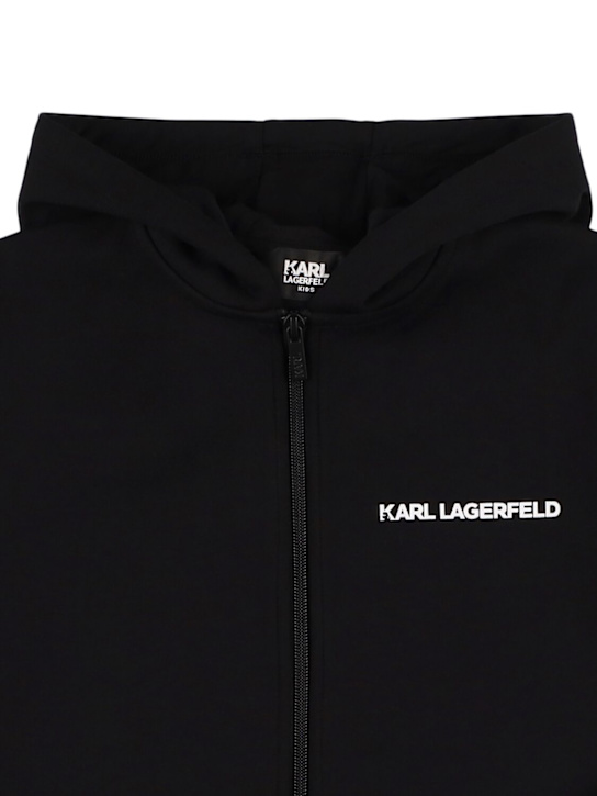 Karl Lagerfeld: コットンブレンドフーディー - kids-girls_1 | Luisa Via Roma