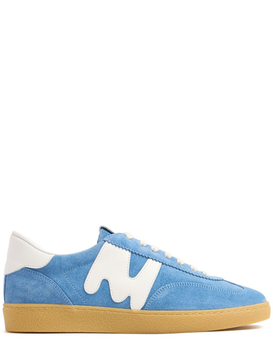 MSGM: Retro Trainer suede sneakers - women_0 | Luisa Via Roma