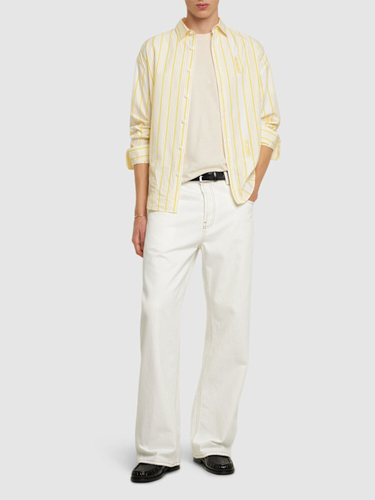 Jacquemus: La chemise simon cotton logo shirt - men_1 | Luisa Via Roma