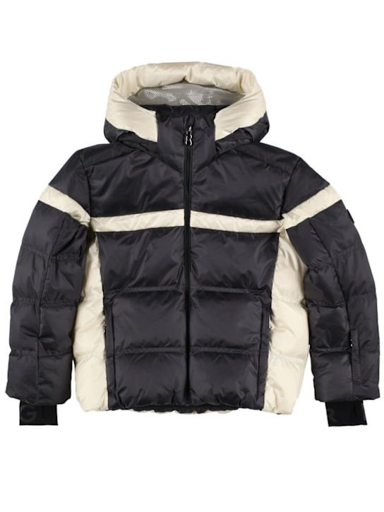 Bogner: Basti-D poly down ski jacket - Black/White - kids-boys_0 | Luisa Via Roma