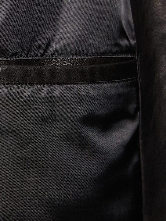 Dunst: Unisex leather jacket - Black - men_5 | Luisa Via Roma