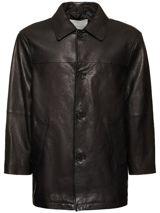 Dunst: Unisex leather jacket - Black - men_0 | Luisa Via Roma